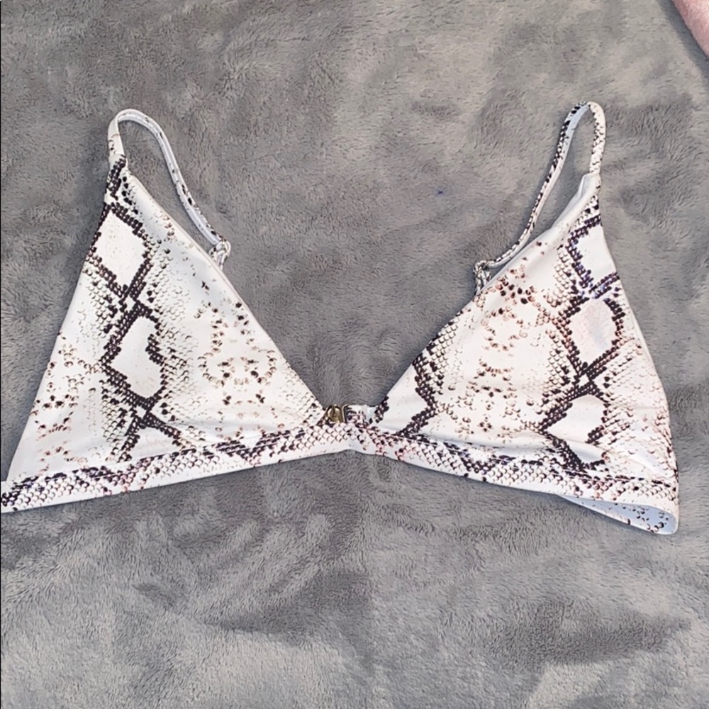 SNAKESKIN BIKINI TOP NO PADDING SIZE LARGE